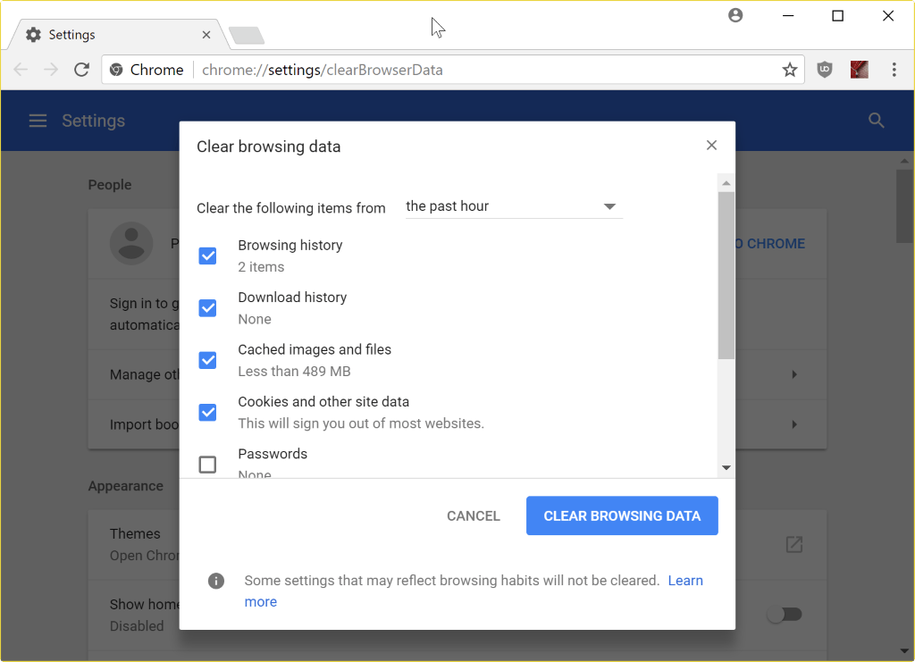 Các bước dọn dẹp bộ nhớ đệm Chrome để khắc phục lỗi mở tài liệu tra cứu. hướng dẫn thao tác xóa cache chrome để tải tài liệu học tiếng anh