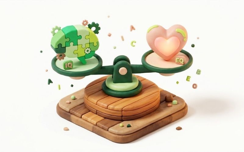 so sánh sự khác biệt giữa chỉ số iq và chỉ số eq