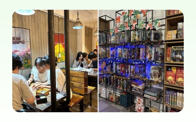 khong gian quan cafe board game am cung voi ke game phong phu khong gian quan cafe board game am cung voi ke game phong phu