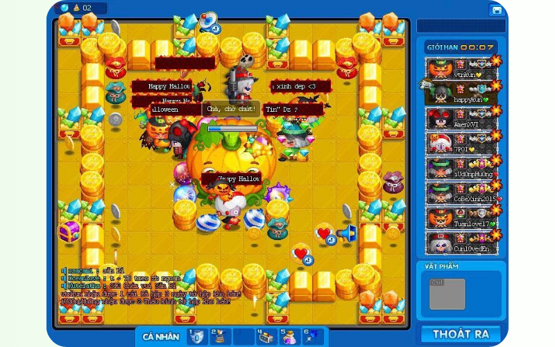 giao diện đặt bóng nước ngộ nghĩnh trong web game tuổi thơ boom online giao diện đặt bóng nước ngộ nghĩnh trong web game tuổi thơ boom online