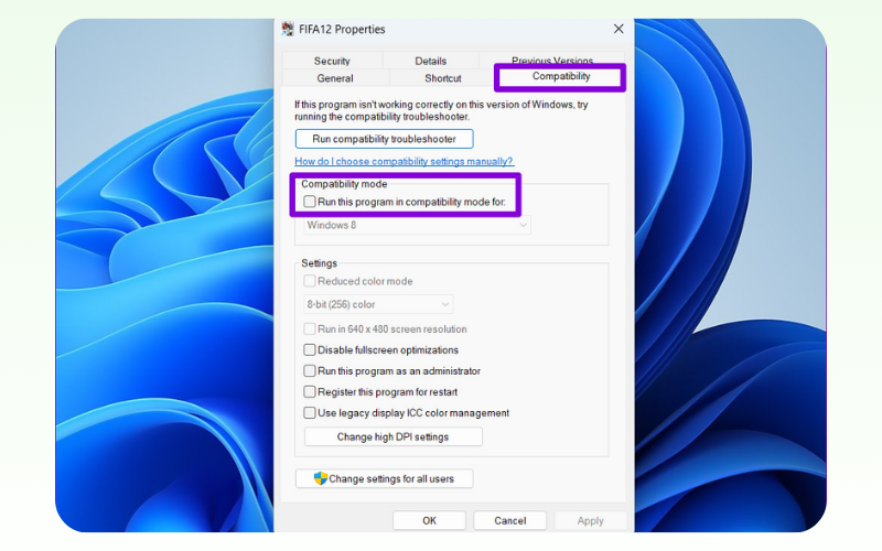 thiết lập chế độ tương thích để chạy game xưa trên windows 11 thiết lập chế độ tương thích để chạy game xưa trên windows 11